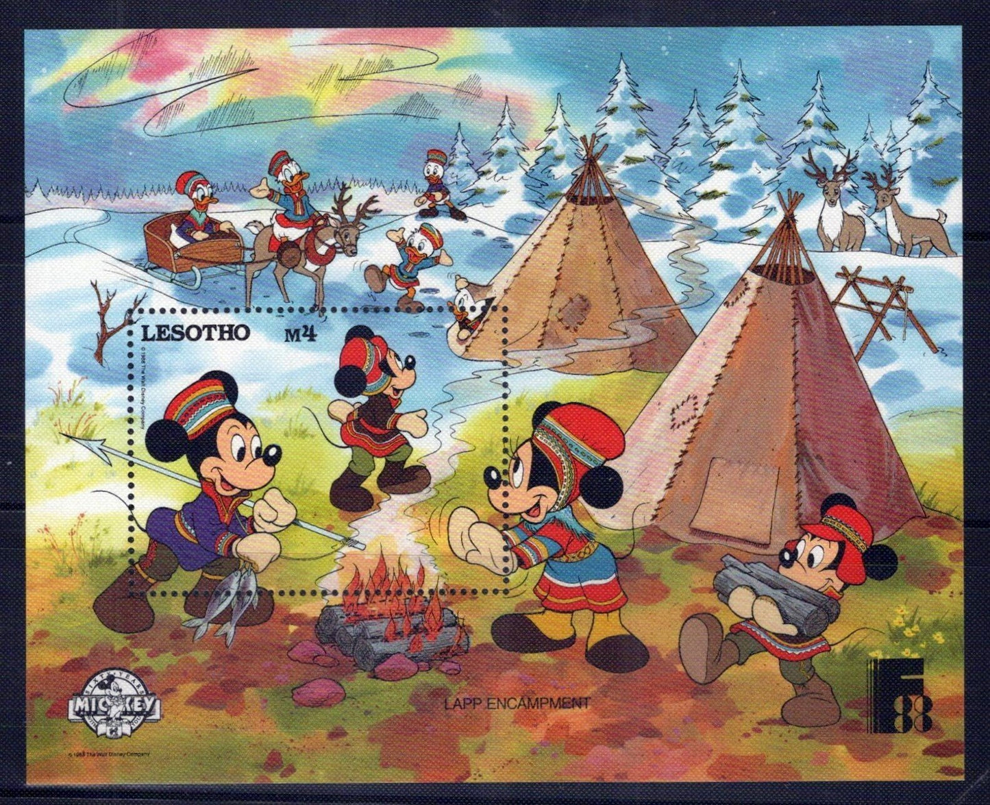 Lesotho 640-649 MNH Disney Mickey & Friends in Finland ZAYIX 0724M0119