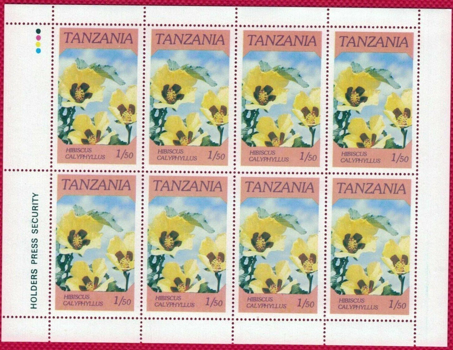 Tanzania 315-318 MNH mini-sheets Indigenous FLOWERS ZAYIX 011022SM15
