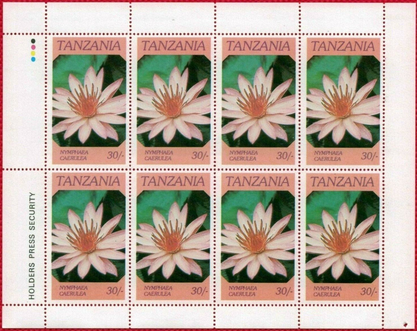 Tanzania 315-318 MNH mini-sheets Indigenous FLOWERS ZAYIX 011022SM15