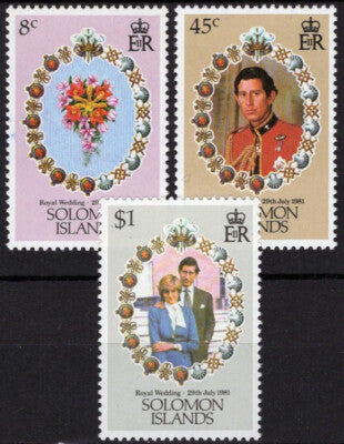 Solomon Islands 450-452 MNH Royalty Prince Charles Wedding ZAYIX 031023S42