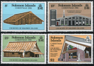 Solomon Islands 457-460 MNH Architecture Christmas Churches ZAYIX 031023S41