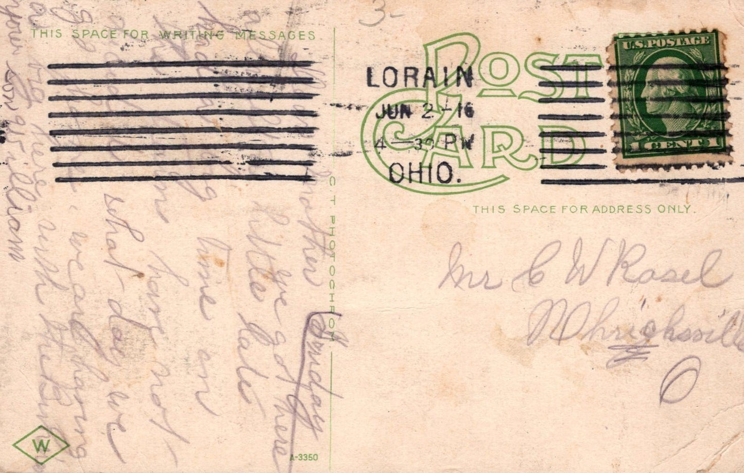 Great Lakes Ship Passenger Steamer Entering Harbor Lorain, OH Postcard ZAYIX