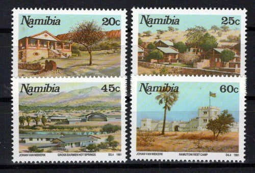 Namibia SWA 702-705 MNH Tourism Camps Landscapes ZAYIX 0424S0152M