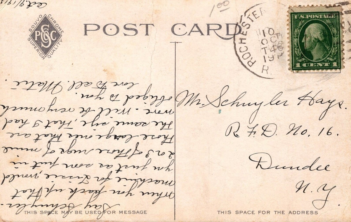 Great Lakes Steamer SS Ontario No. 1, Charlotte, New York c1913 Postcard ZAYIX