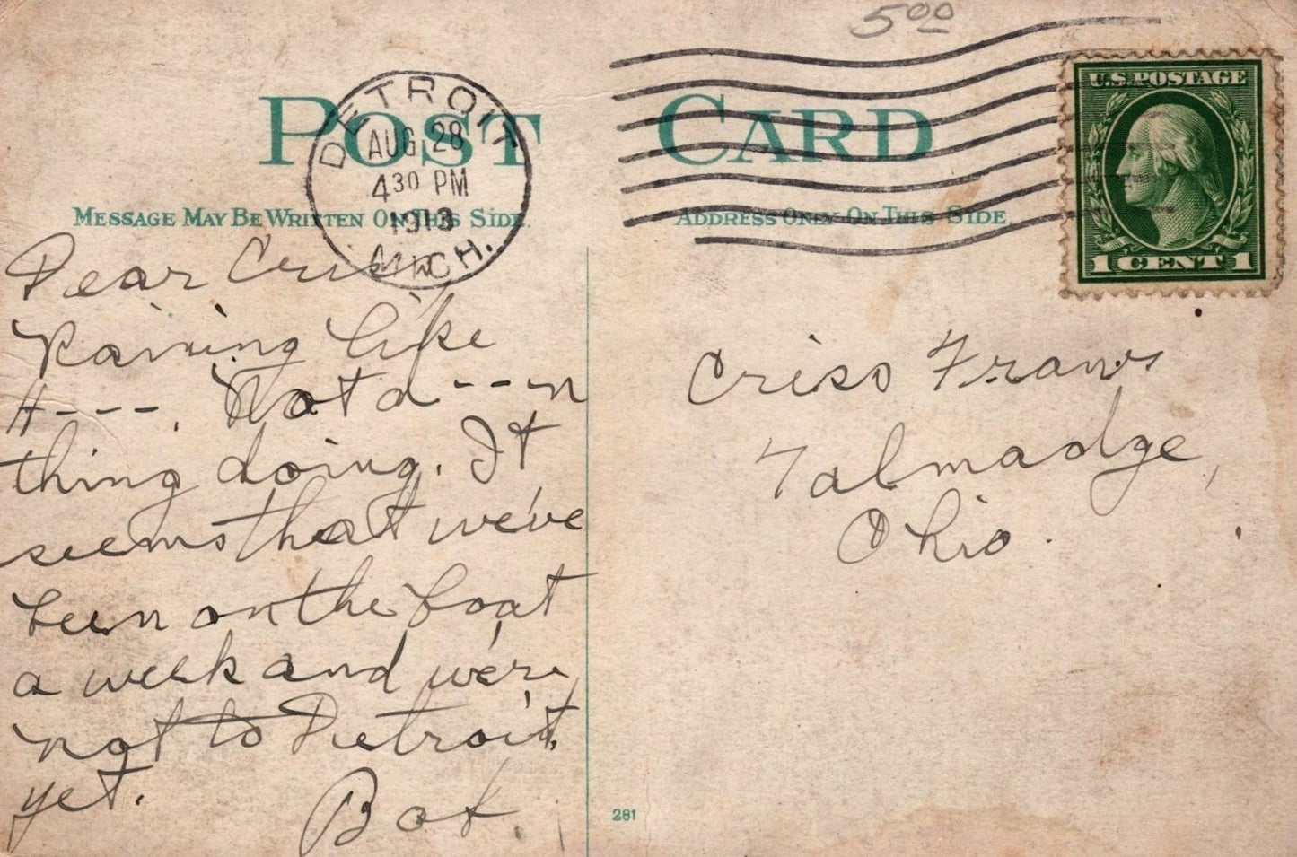 Great Lakes Steamer SS North Land Northern Steamship Co.c1913 Postcard ZAYIX