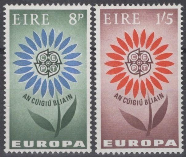 Ireland 196-197 MNH Europa Cept Flowers Daisy Plants ZAYIX 100222S156