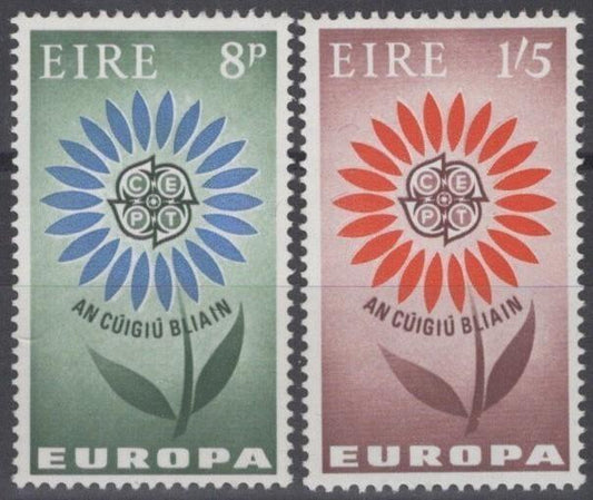 Ireland 196-197 MNH Europa Cept Flowers Daisy Plants ZAYIX 100222S156