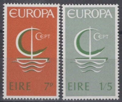 Ireland 216-217 MH Europa Cept Symbolic Sailboat ZAYIX 100222S164