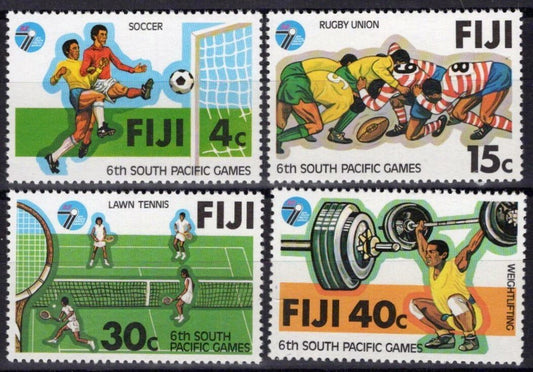 Fiji 405-408 MNH South Pacific Games Sports Soccer Rugby ZAYIX 051023SM21M