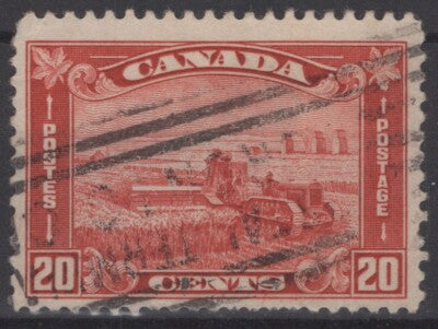 Canada 175 Used 20c brown red Harvesting Wheat Farming Industry ZAYIX 121022S153