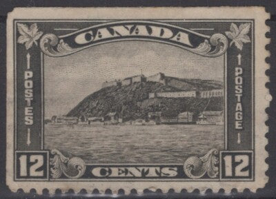 Canada 174 Used 12c gray black Citadel at Quebec Architecture ZAYIX 121022S152