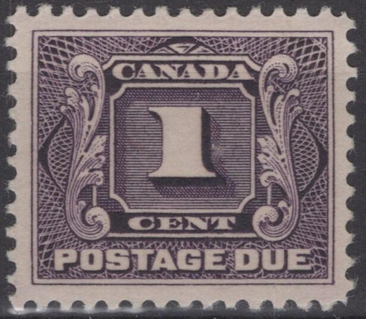 Canada J1 MH 1c violet First Postage Due perf 12 VF-XF ZAYIX 121022S154