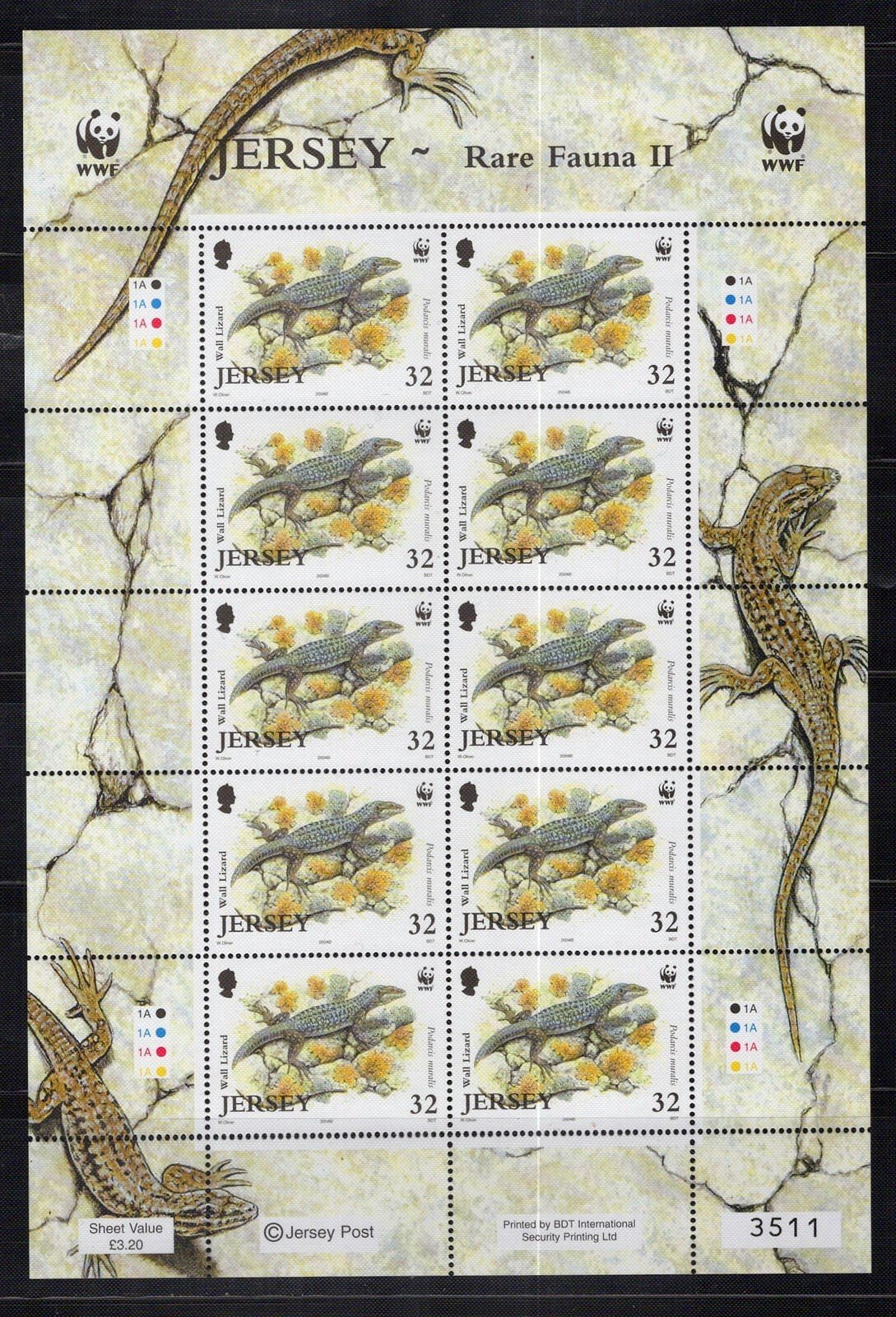 Jersey 1134-1137 MNH WWF Worldwide Fund Nature Insects Birds ZAYIX 1223L0021M