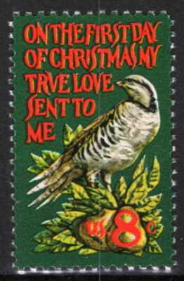 US 1445 MNH 1971 Christmas Partridge in Pear Tree Birds ZAYIX 021823S15M