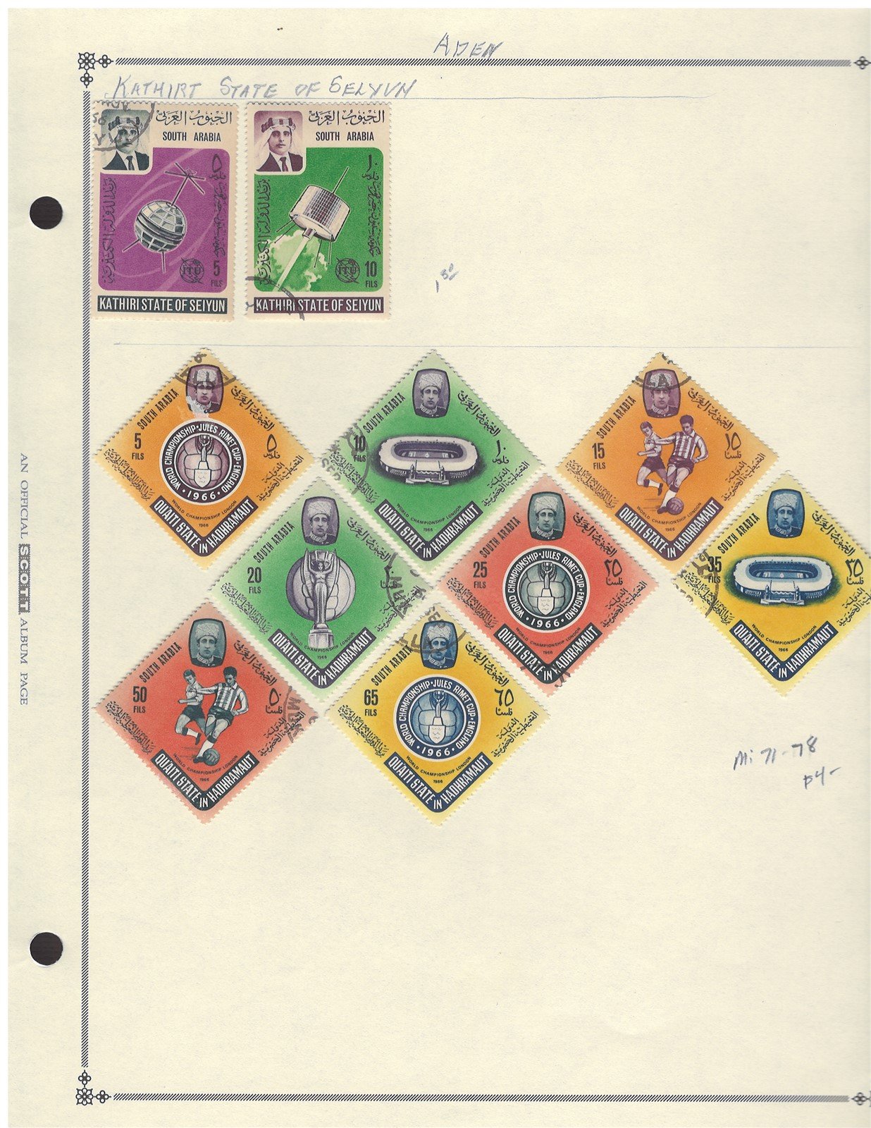 Aden & States Stamp Collection Zayix Stamps 062923-L33