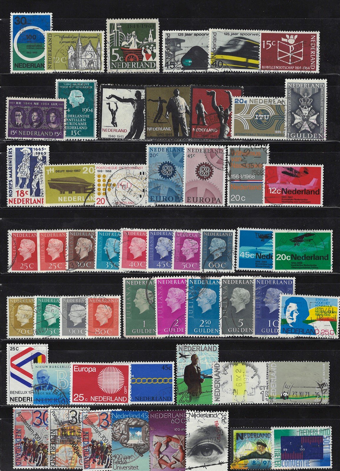 Netherlands Used Stamp Collection on 10 pages Zayix Stamps 0425L0001