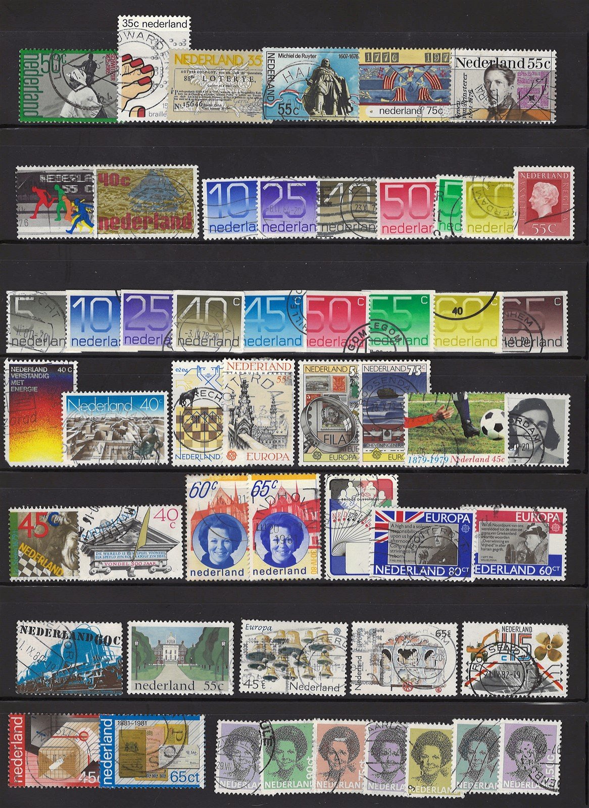 Netherlands Used Stamp Collection on 10 pages Zayix Stamps 0425L0001