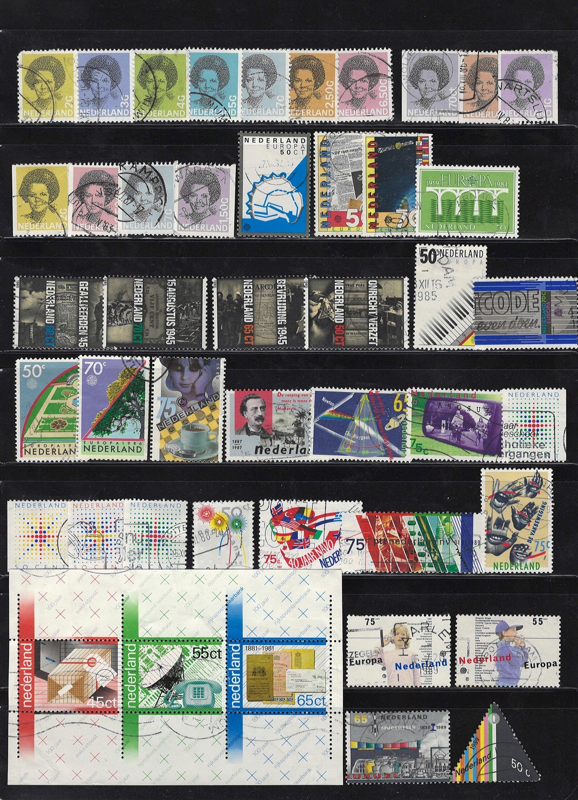 Netherlands Used Stamp Collection on 10 pages Zayix Stamps 0425L0001