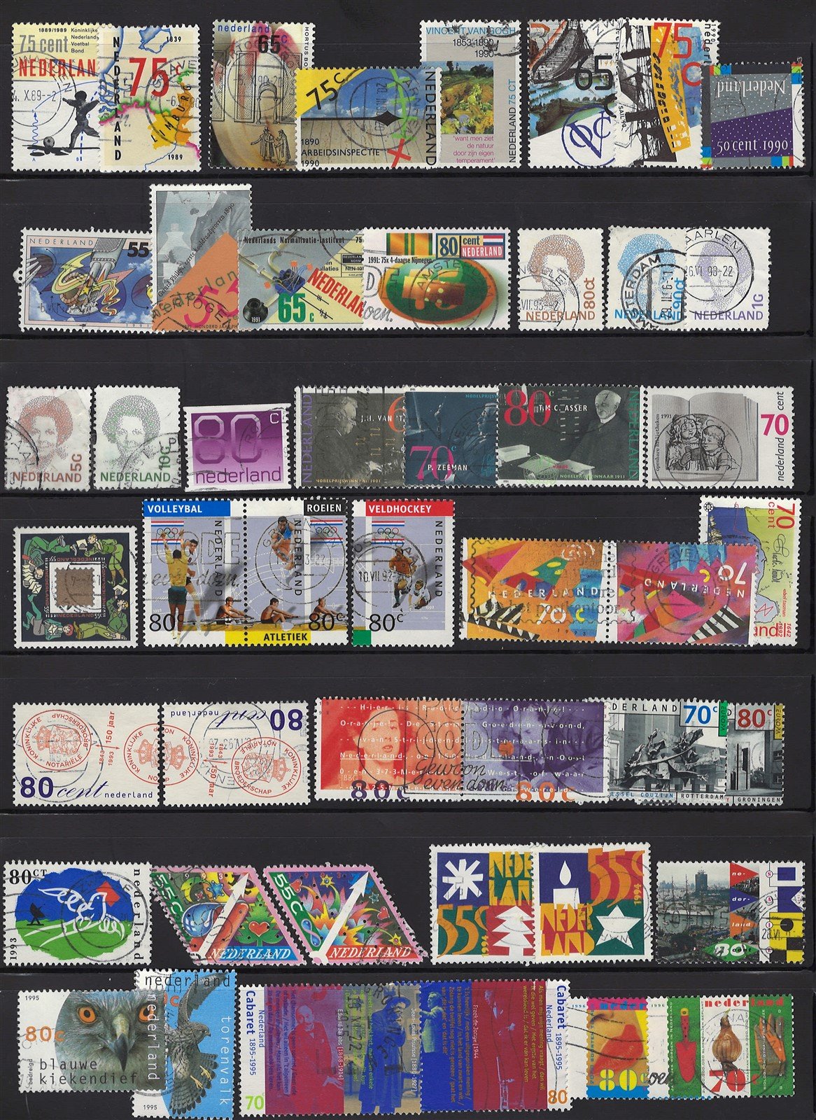 Netherlands Used Stamp Collection on 10 pages Zayix Stamps 0425L0001
