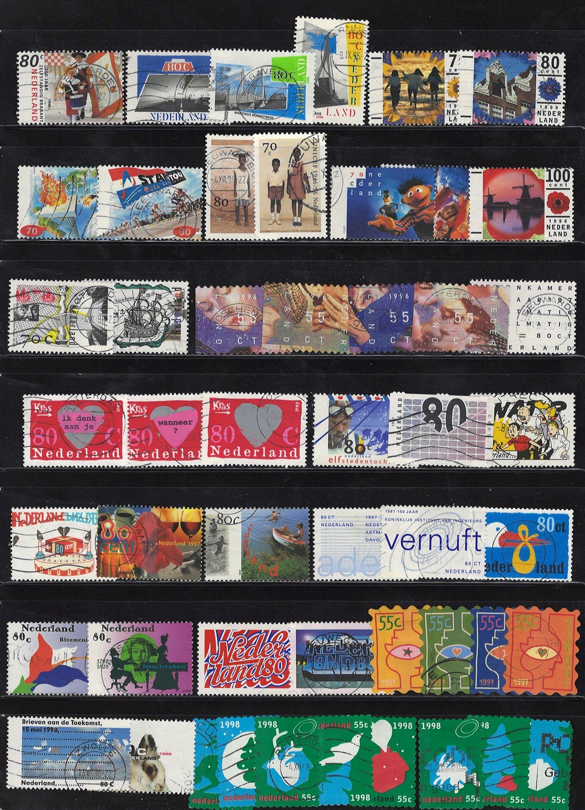 Netherlands Used Stamp Collection on 10 pages Zayix Stamps 0425L0001