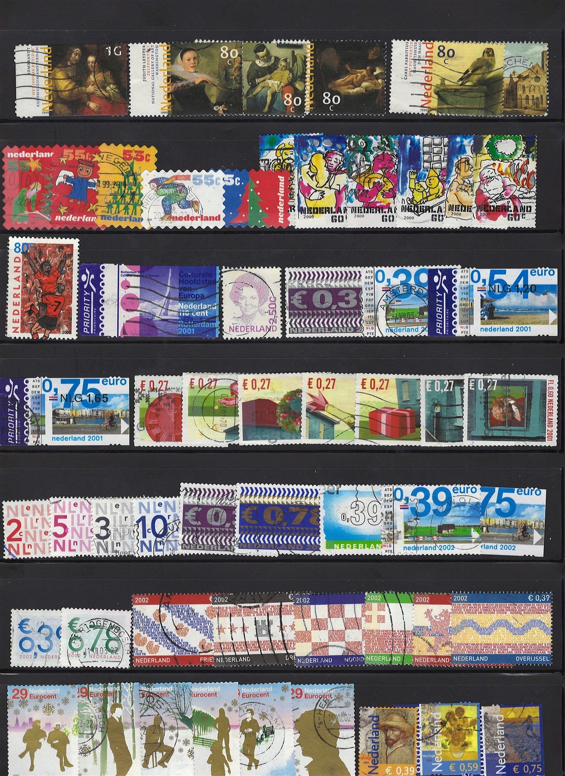 Netherlands Used Stamp Collection on 10 pages Zayix Stamps 0425L0001