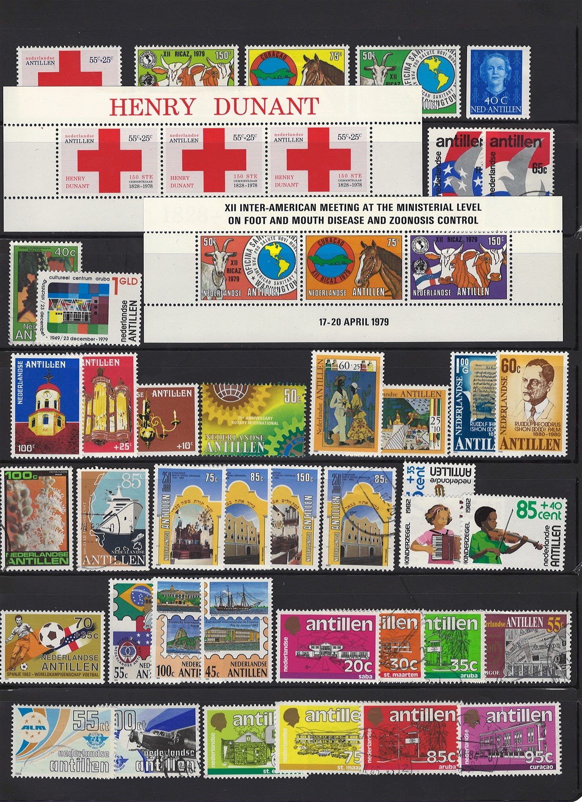 Netherlands Antilles Mint and Used Collection of 465 Stamps & SS Zayix 0425L0006
