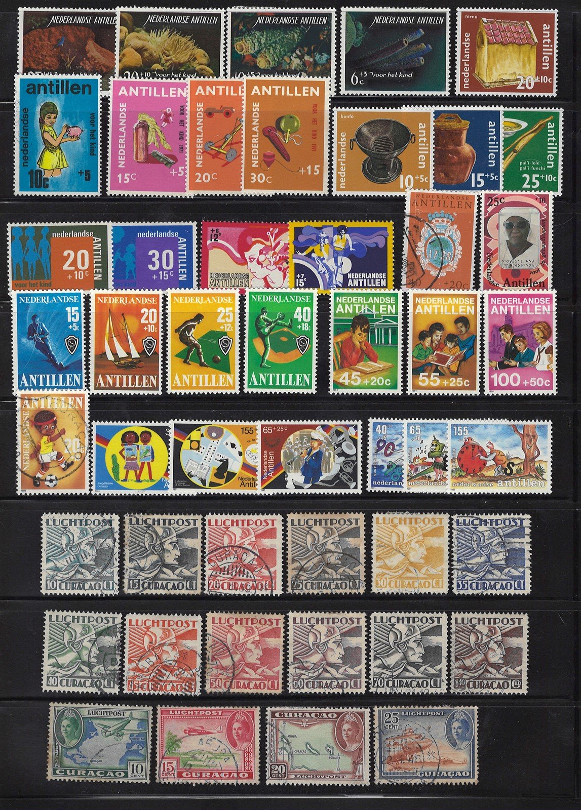 Netherlands Antilles Mint and Used Collection of 465 Stamps & SS Zayix 0425L0006