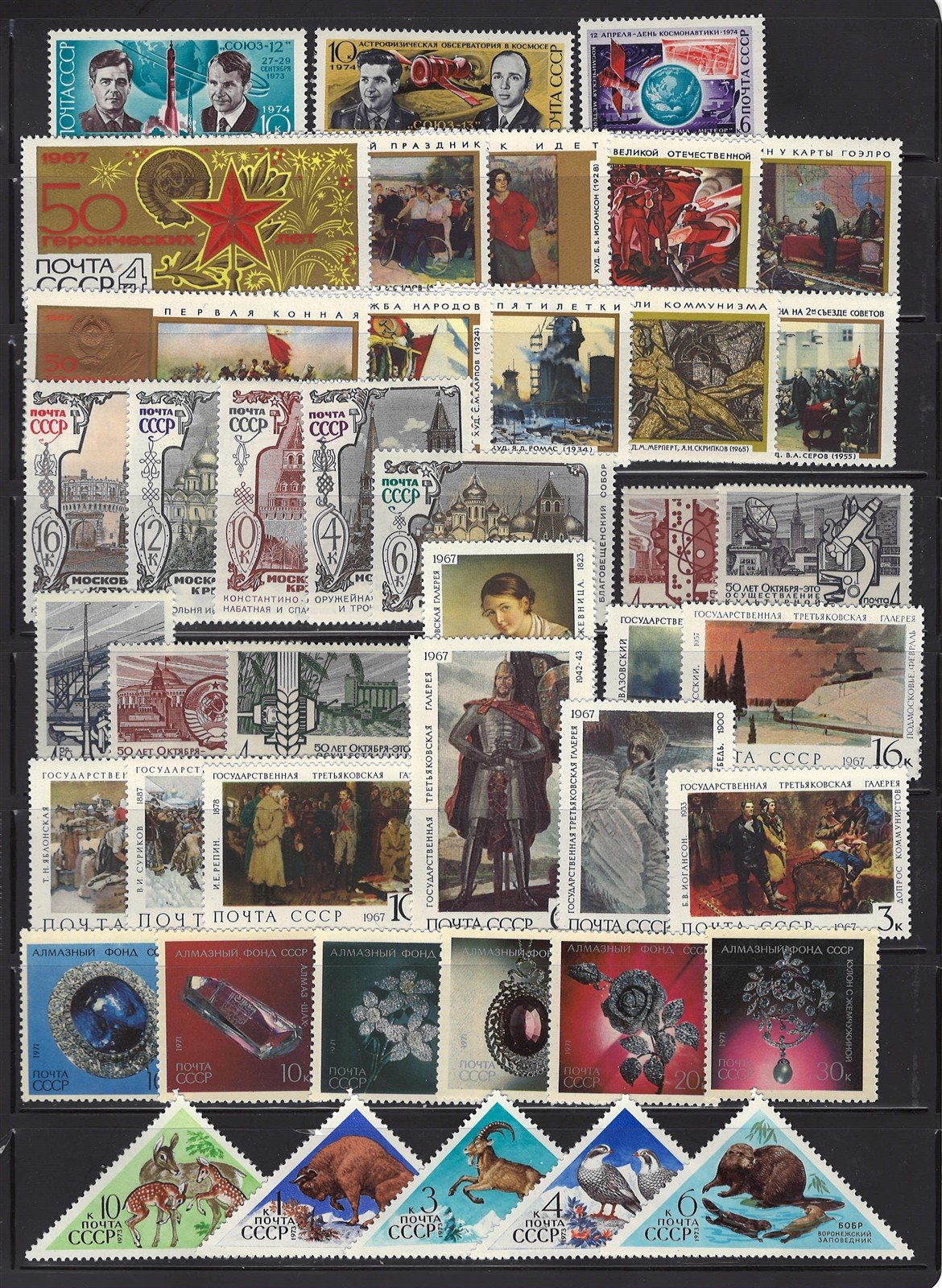 Russia Mostly MNH Stamp Collection of 130 ZAYIX STAMPS 0425L0010