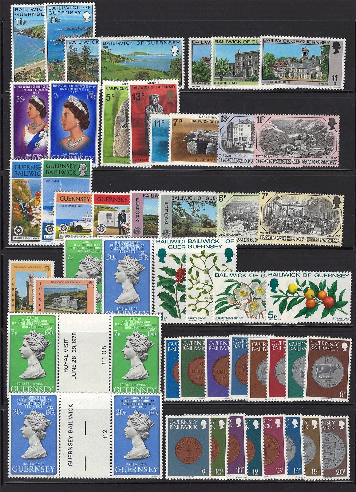 Guernsey MNH Collection of 486 Stamps Most in Complete Sets ZAYIX 0525L0002