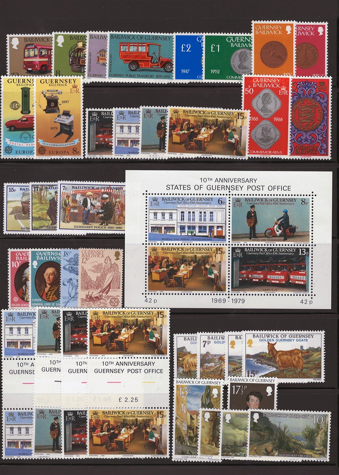 Guernsey MNH Collection of 486 Stamps Most in Complete Sets ZAYIX 0525L0002