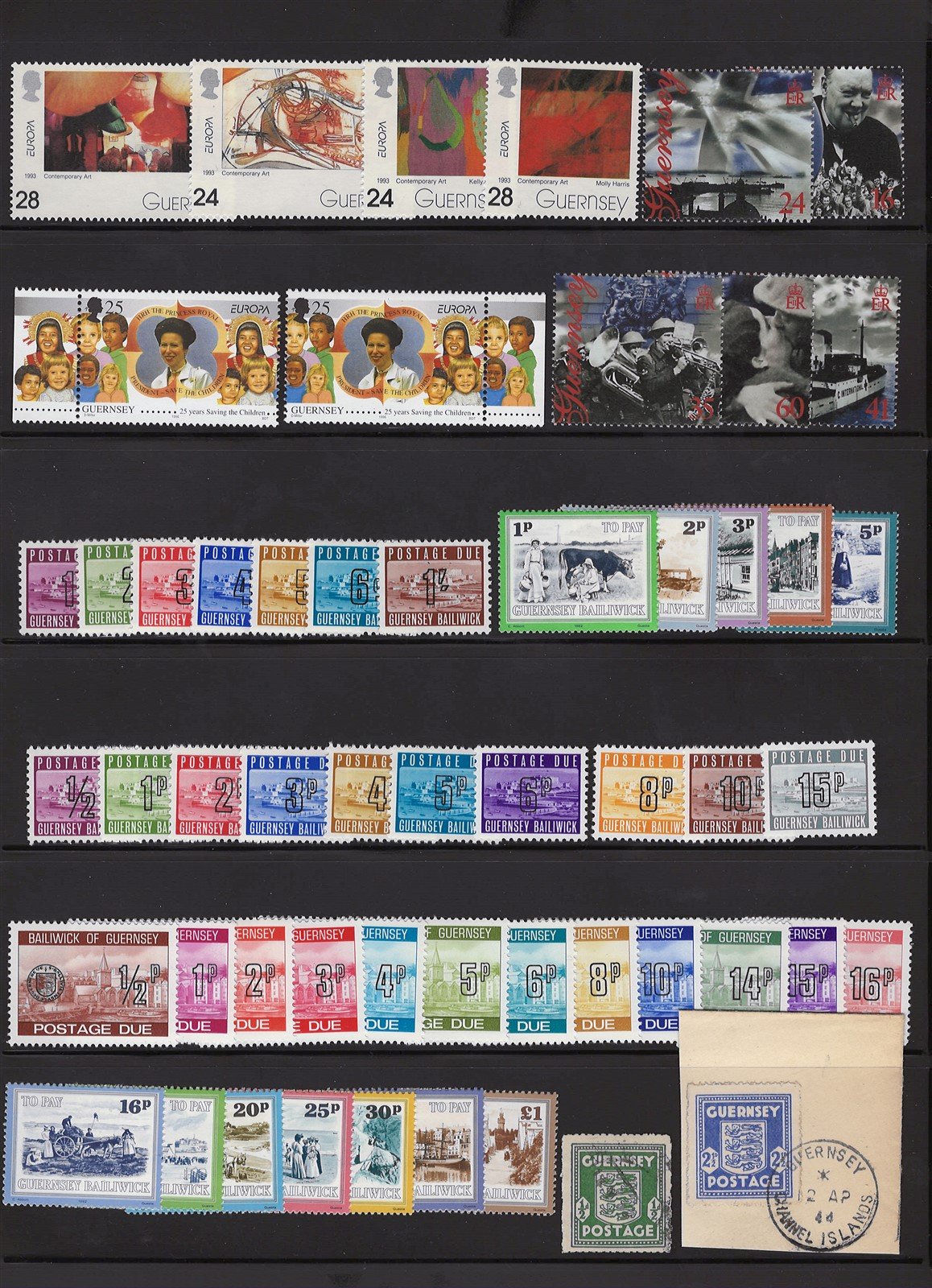 Guernsey MNH Collection of 486 Stamps Most in Complete Sets ZAYIX 0525L0002