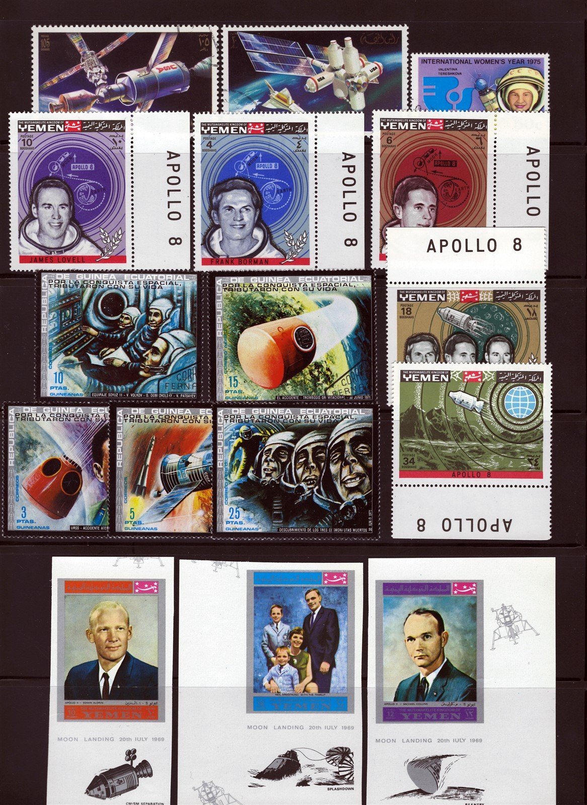 Space & Astronauts mint/used Topical Stamp Collection on 8 Pages ZAYIX 0525L0011