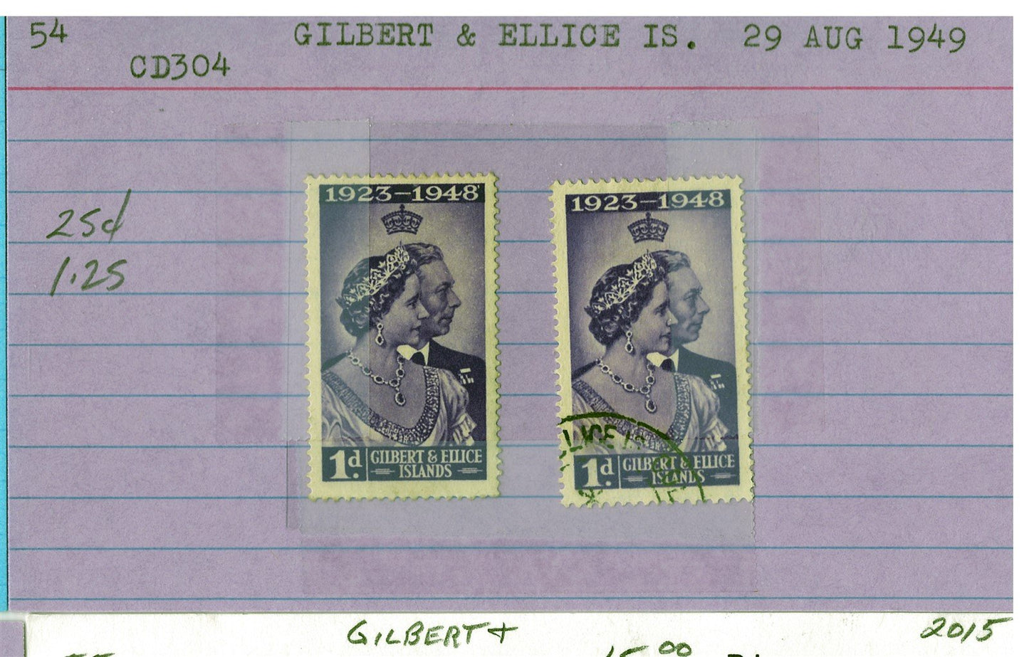 Gilbert & Ellice Islands mint/used Stamp Collection, 140 Cards ZAYIX 0525MAR014