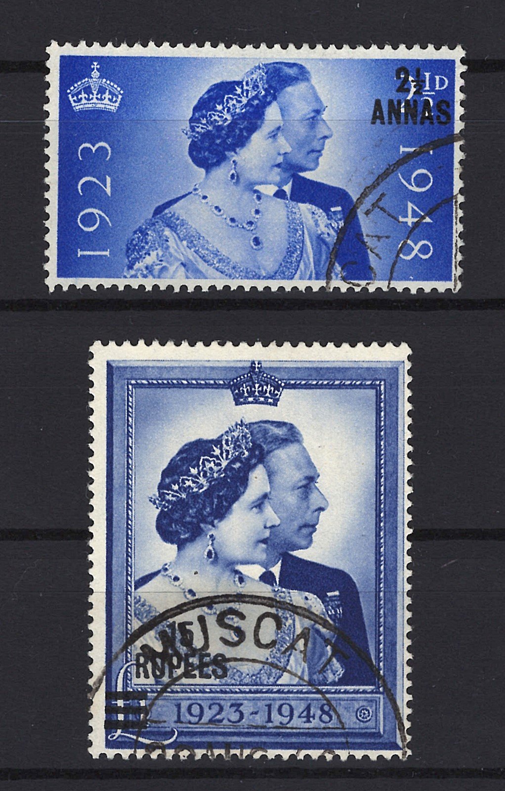 Oman 25-26 Used VF Silver Wedding ZAYIX STAMPS 0525MAR021