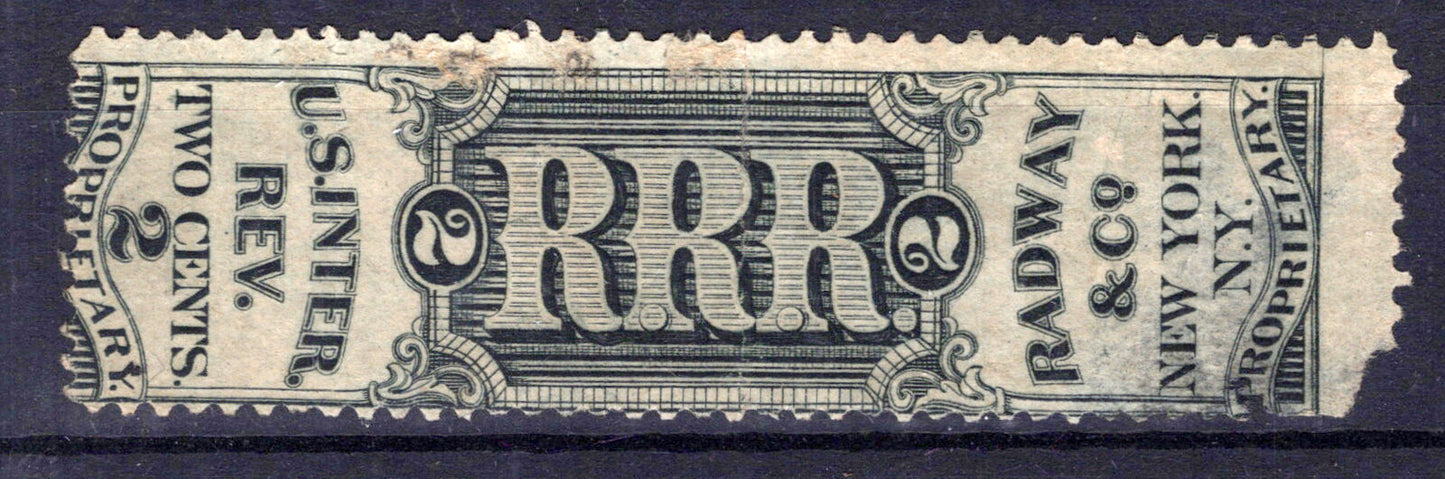 US Revenue Stamp Medicine RS193a Fine, Radway & Co. ZAYIX 1024MAR012