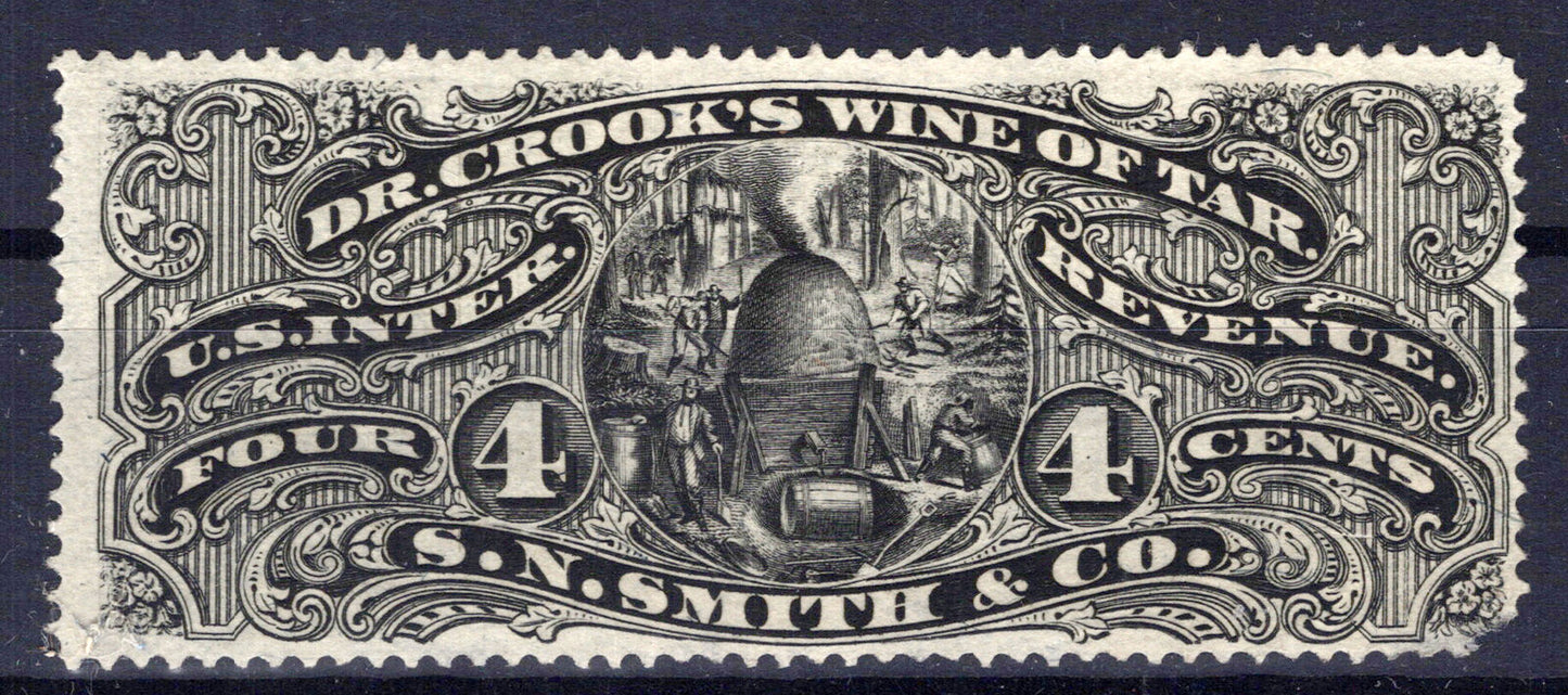 US Revenue Stamp Medicine RS225b S.N. Smith & Co. ZAYIX 1024M_MAR018