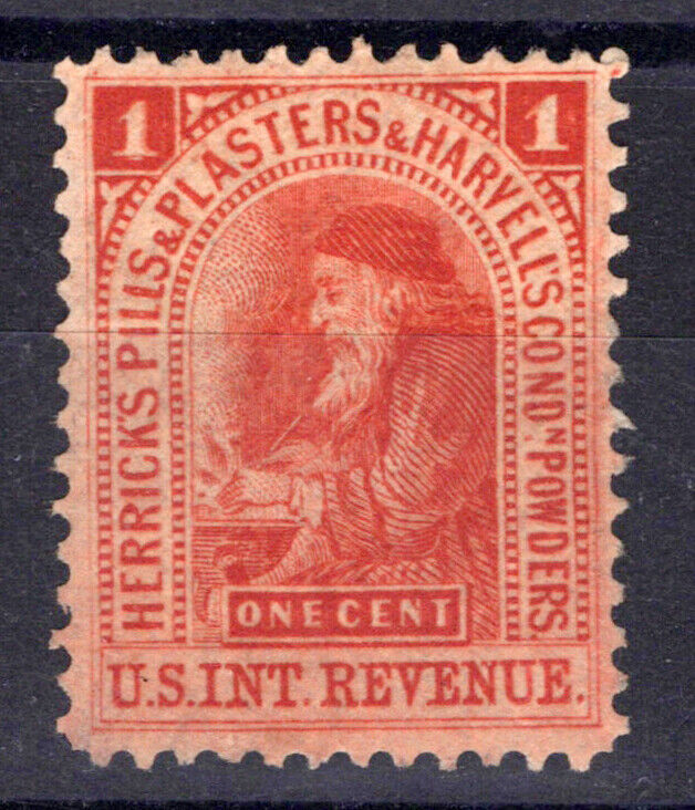 US Revenue Stamps Medicine RS118d Herrick's Pills & Plasters ZAYIX 0824-MAR103