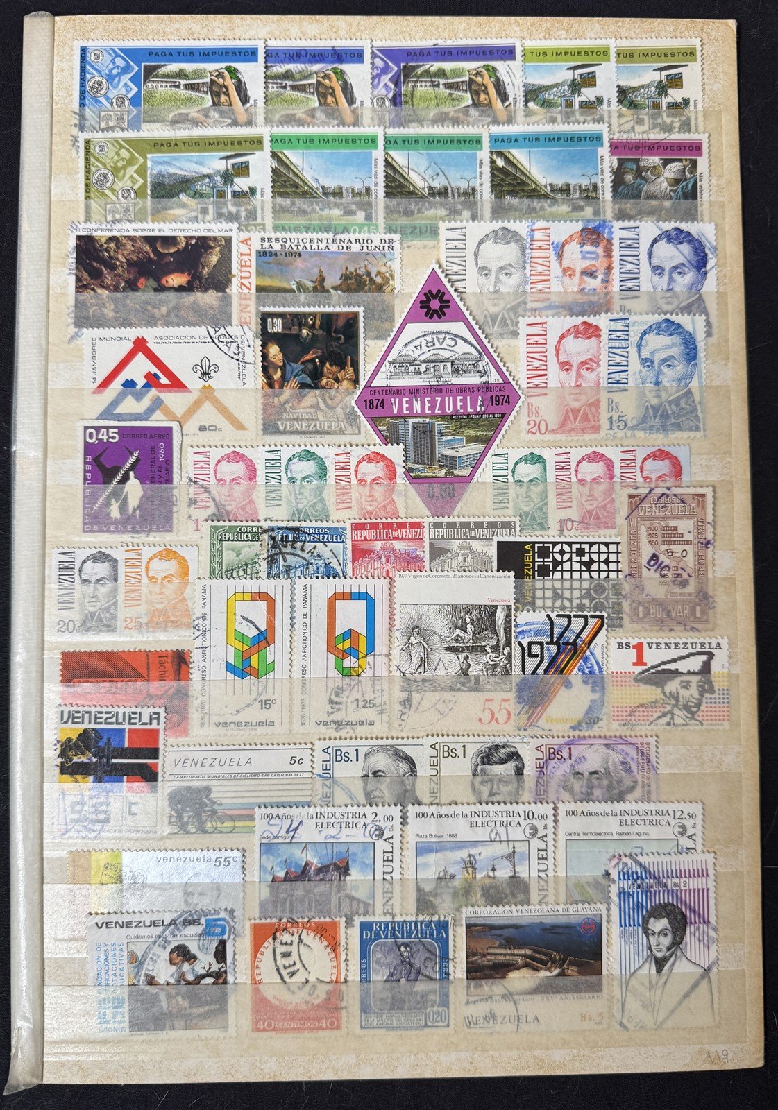 Venezuela Collection Hundreds of Stamps Packed on 6 Pages ZAYIX 0525L0029