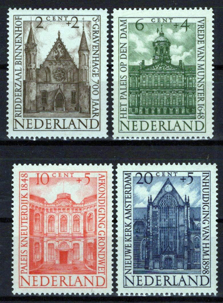 Netherlands B185-B188 MNH Semi-Postal Architecture Zayix Stamps 0225S0251M