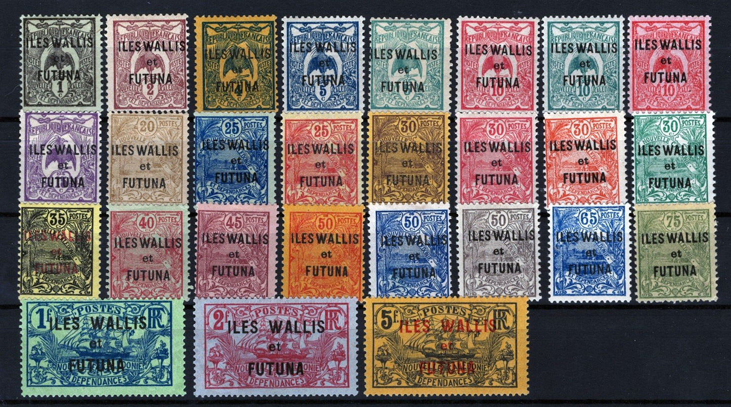 Wallis & Futuna Islands 1-25, 27-28 MH overprinted ZAYIX STAMPS 0525S0167