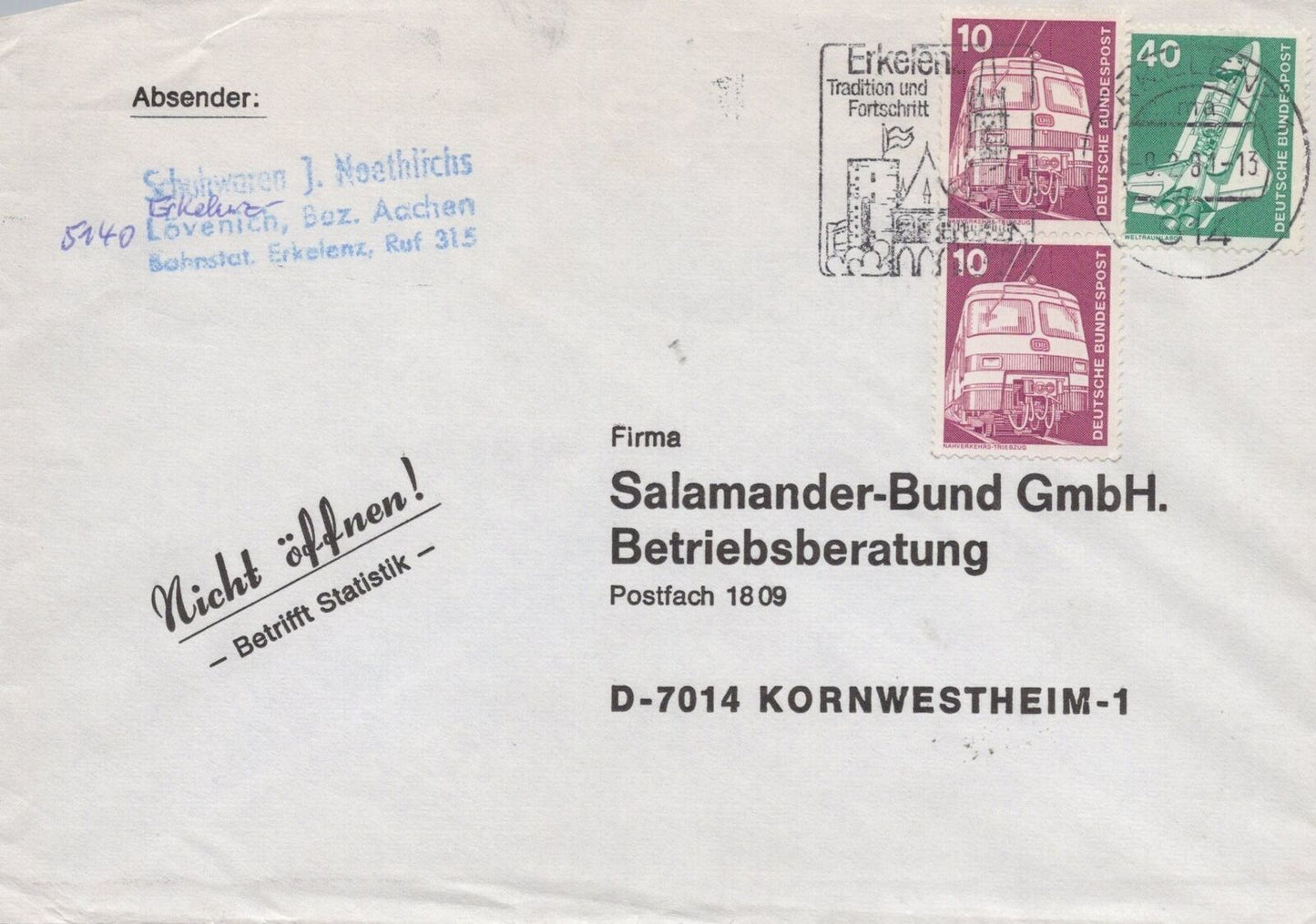 TEN COVERS GERMANY COLLECTION Slogans Advertising Commercial ZAYIX 0524M0134