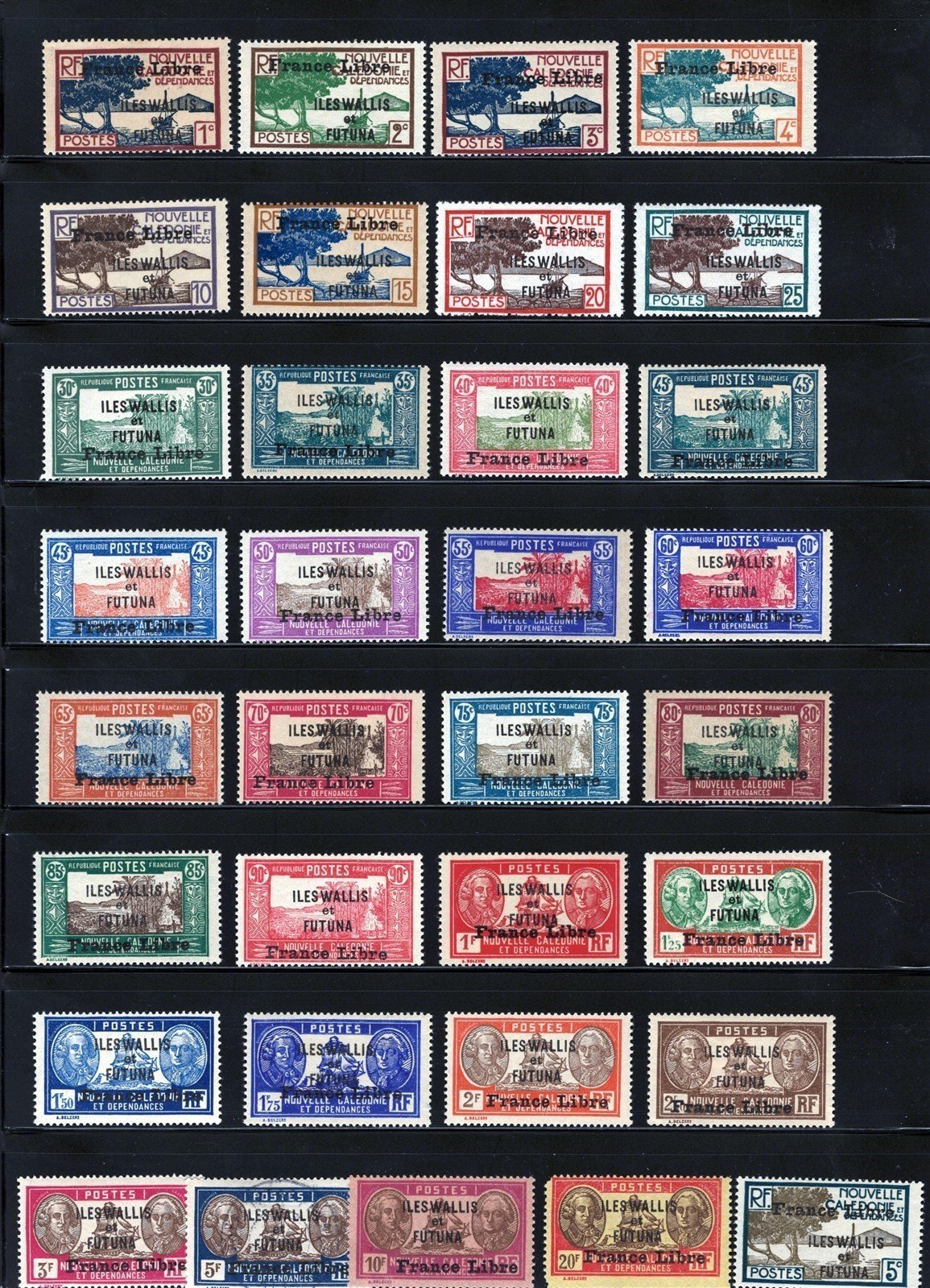 Wallis & Futuna 94-126 MNH/MH/CTO France Libre ZAYIX STAMPS 0625S0001