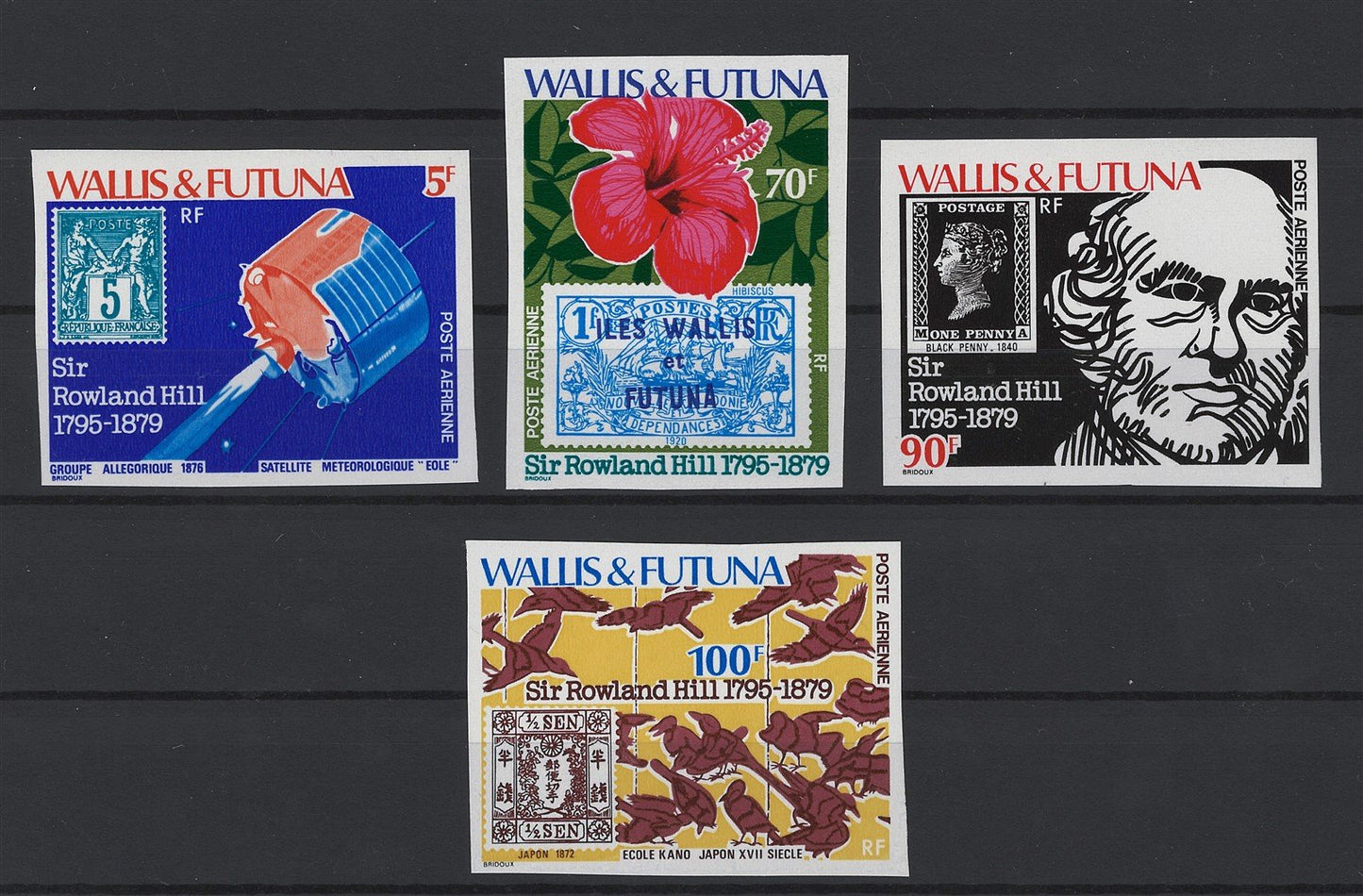 Wallis & Futuna C90-C93 MNH VF imperf Sir Roland Hill ZAYIX STAMPS 0625S0308
