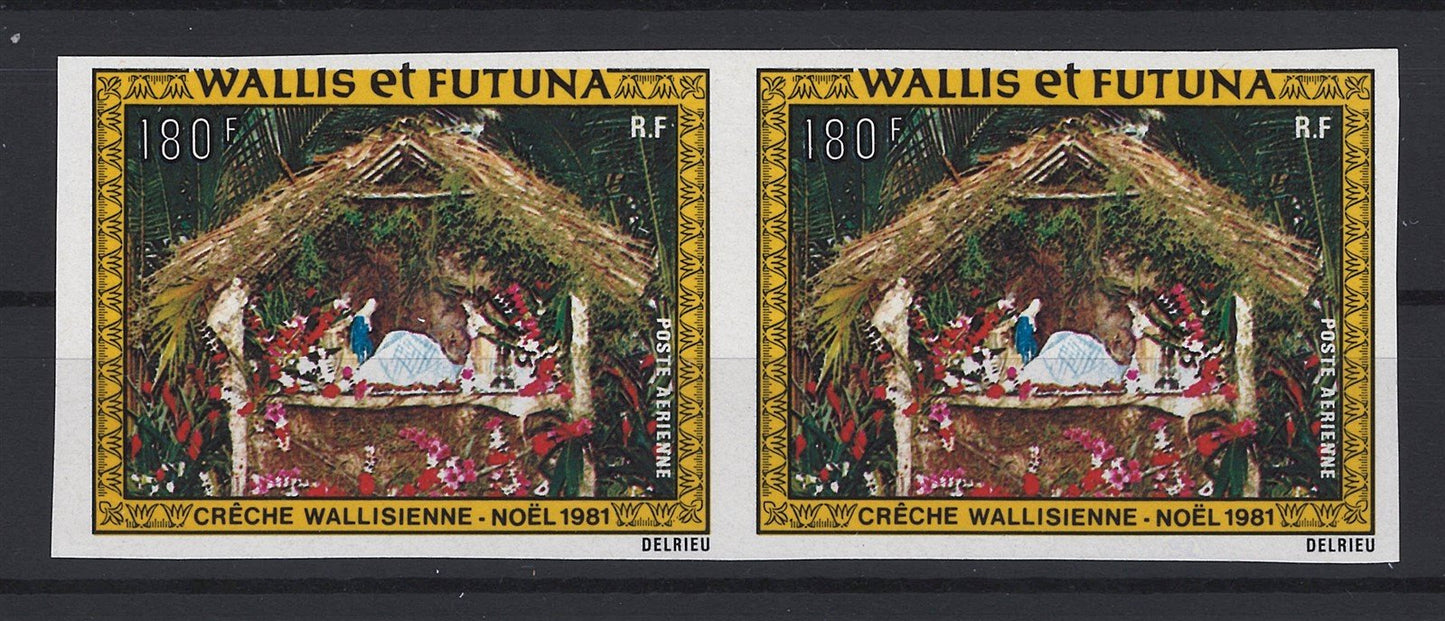 Wallis & Futuna C111 MNH imperf pair Christmas Nativity ZAYIX STAMPS 0625S0312