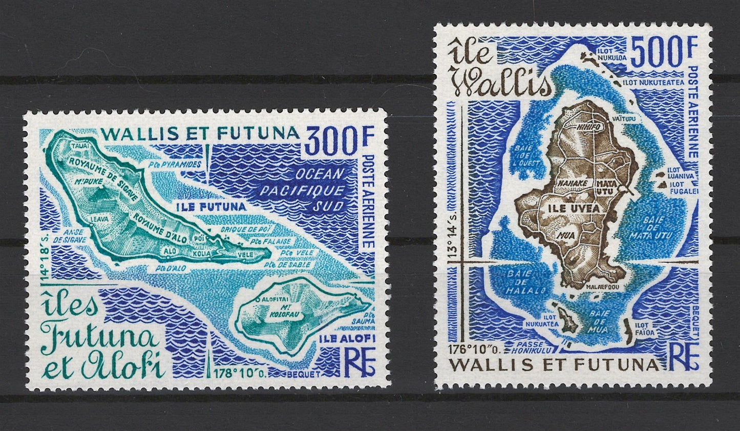 Wallis & Futuna C78-C79 MNH Island Maps ZAYIX STAMPS 0625S0314