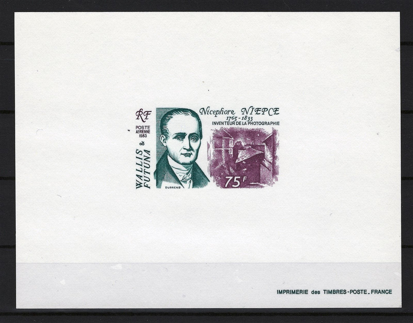 Wallis & Futuna C125 MNH Deluxe Sheet Photography Pioneer ZAYIX STAMPS 0625S0321