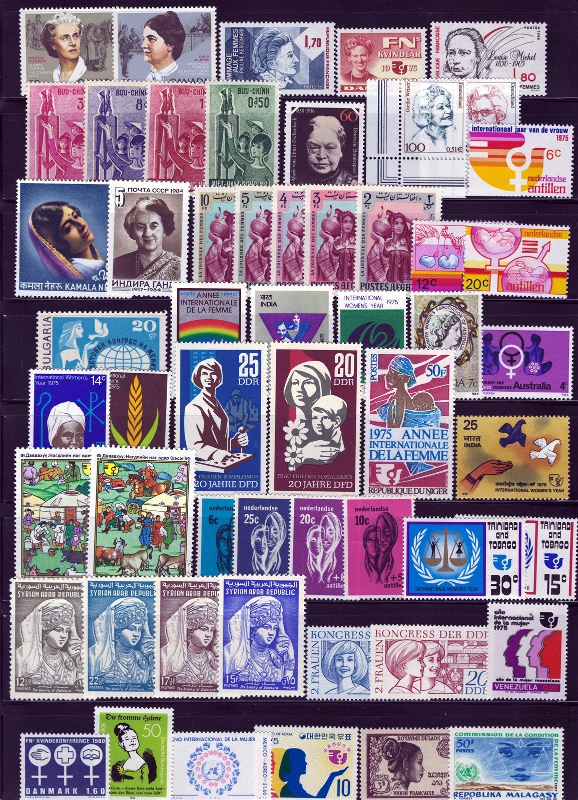 Women of the World Mint Stamp Collection ZAYIX 0625L0009