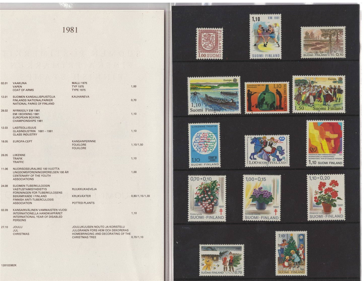 Finland 1981 Year Pack Official Year Set MNH Complete ZAYIX STAMPS 0625L0023
