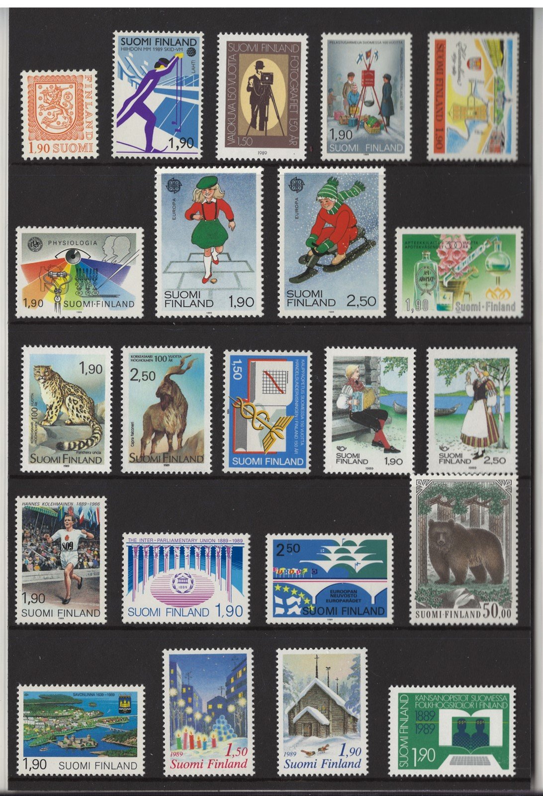 Finland 1989 Year Pack Official Year Set MNH Complete ZAYIX STAMPS 0625L0031