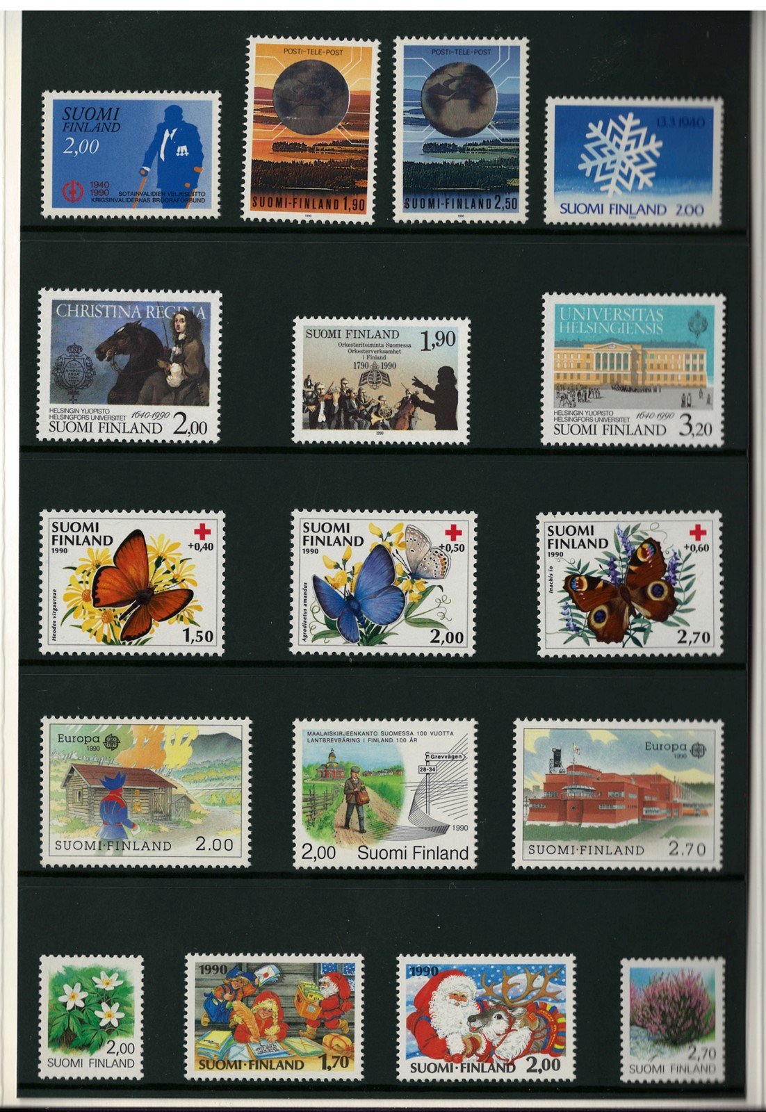 Finland 1990 Year Pack Official Year Set MNH Complete ZAYIX STAMPS 0625L0032